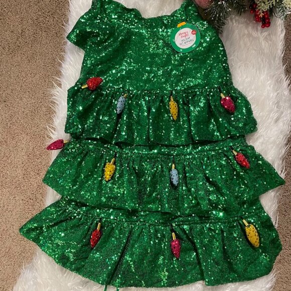 Glamorous Sequin Holiday Dress for Dogs!  Size XL, NWT - Picture 1 of 11